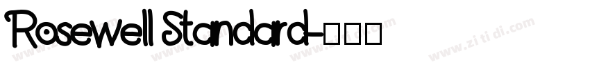 Rosewell Standard字体转换
